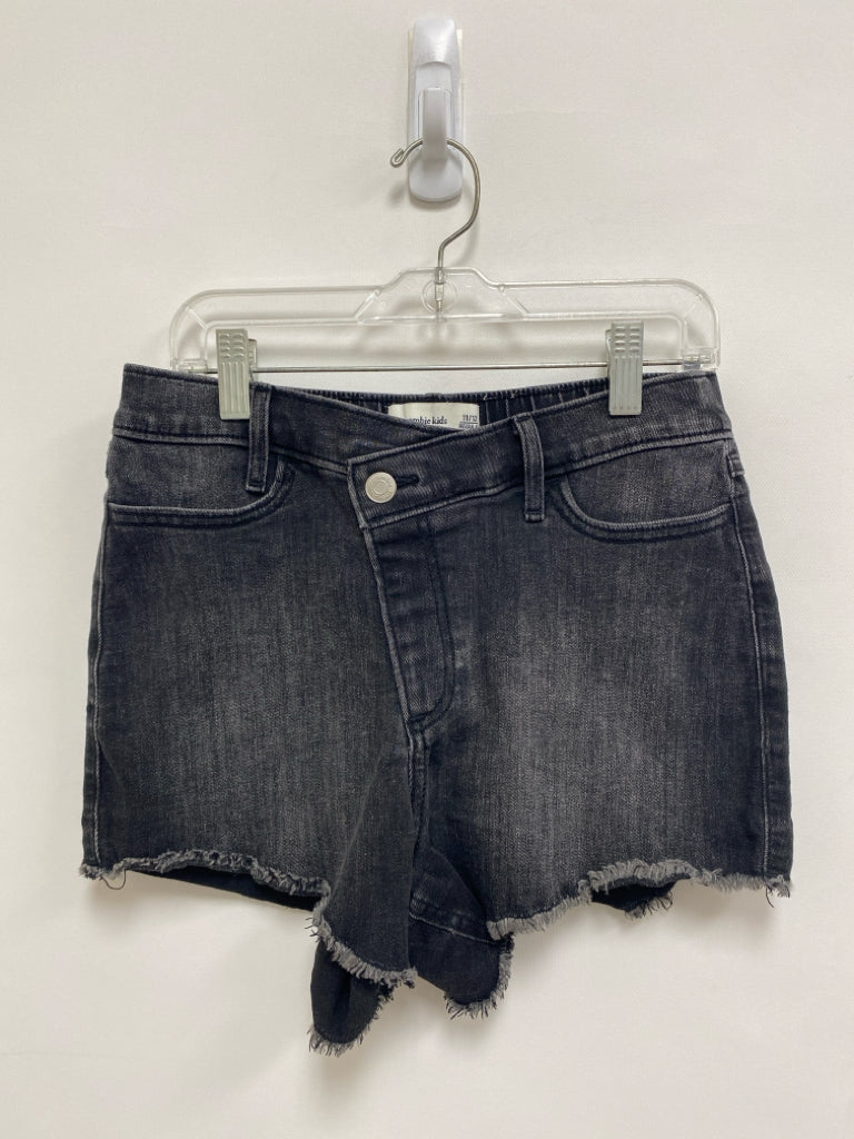 Abercrombie Kids SIZE 11/12 Dark Gray Denim Fringe Girl&