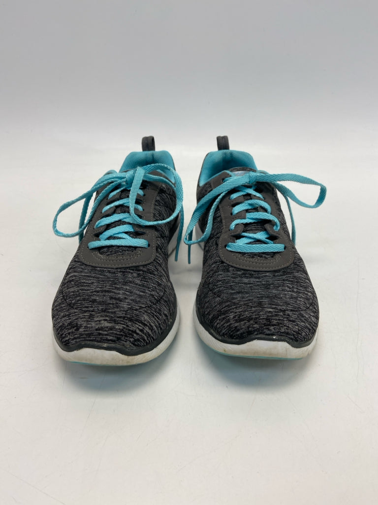 Skechers  Size 8.5 Gray Blue Lace-up Sneakers