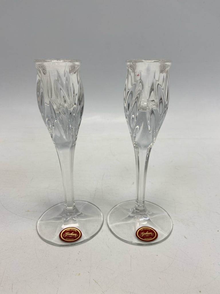 Gorham Clear Crystal Candleholder(s)