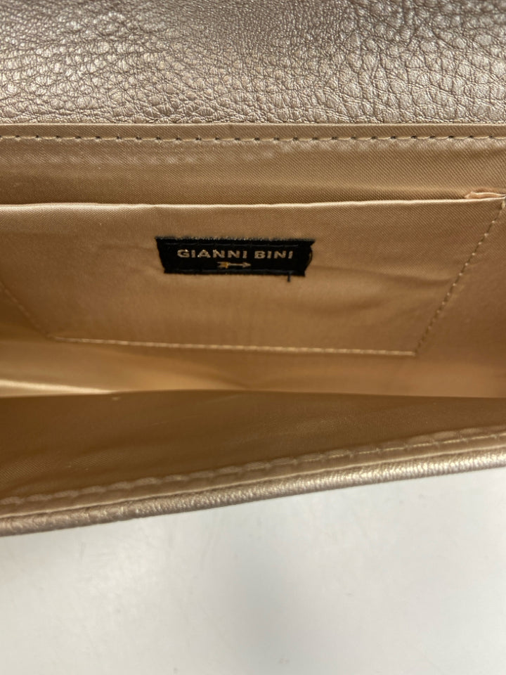 Gianni Bini Champagne Gold Studded Handbag