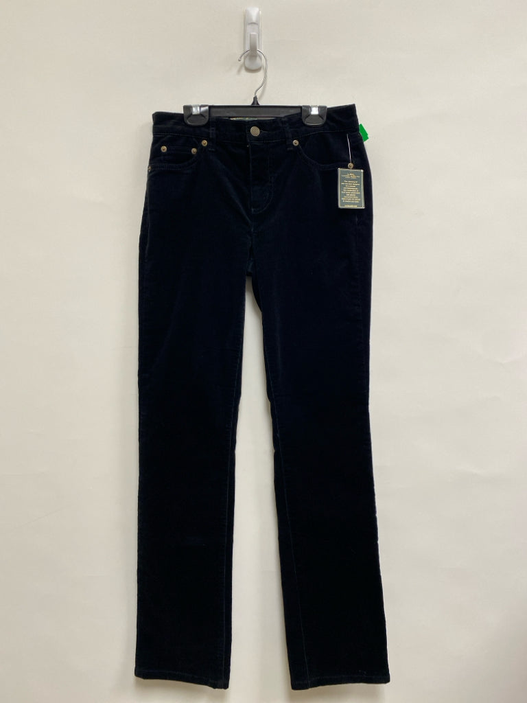 NWT Lauren Ralph Lauren Size 4 Black Corduroy Ladies Pants