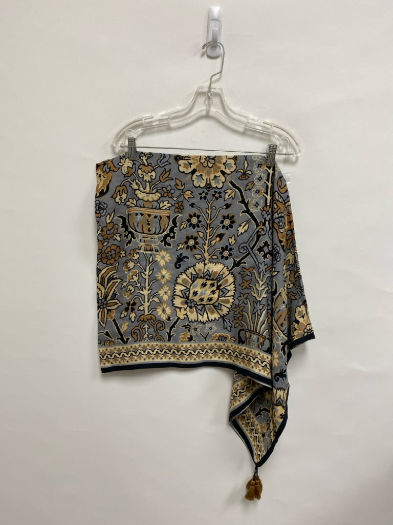 Spartina 449 Size OSFM Gray/Beige Tan/Black Acanthus Poncho Ladies Top