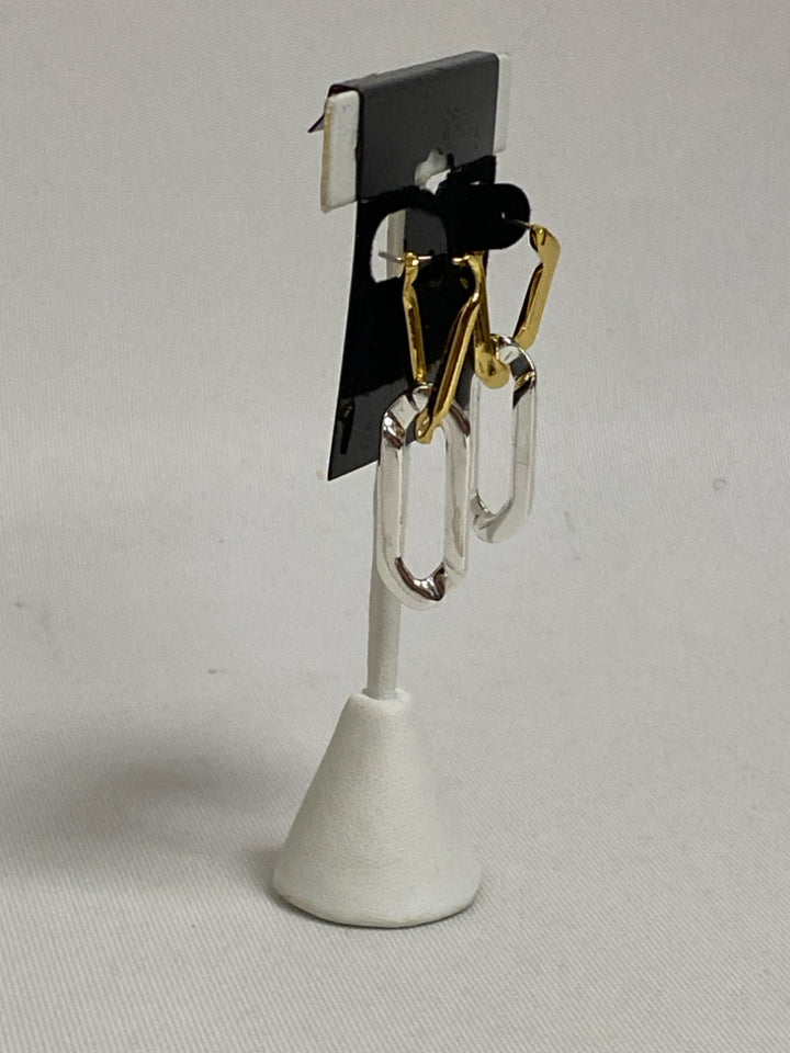 JENNY BIRD Gold Color Silver Color Link Earrings