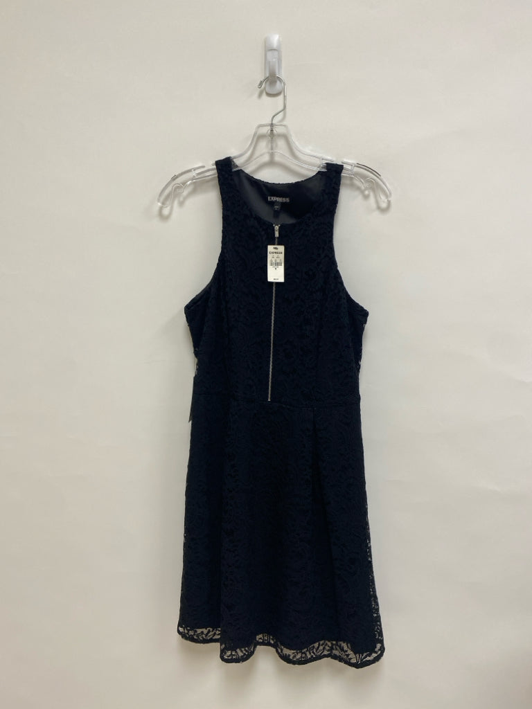 NWT Express Size 10 Black Lace Sleeveless Ladies Dress