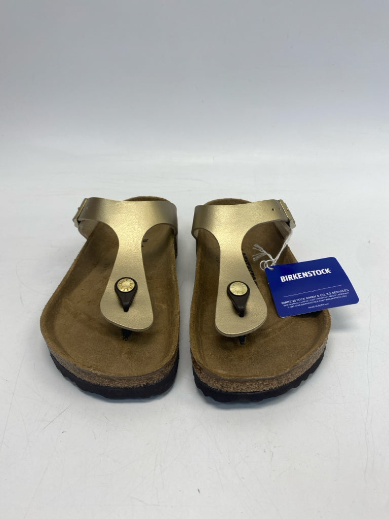 NWT Birkenstock  Size 7 Gold Sandals