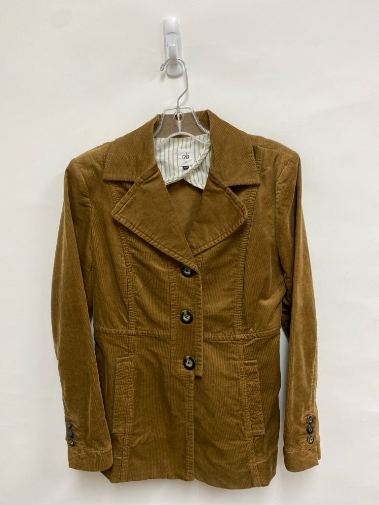 Cabi Size S Brown Button Down Corduroy Ladies Jacket