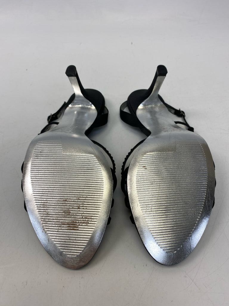 NWOT Nina US Shoe Size 6.5 Black Rhinestone(s) Sandals