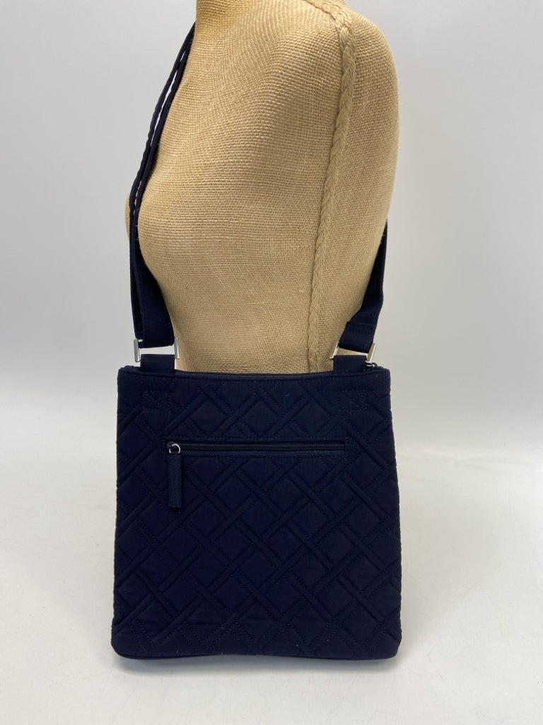 Vera Bradley Navy Quilted Fabric Crossbody