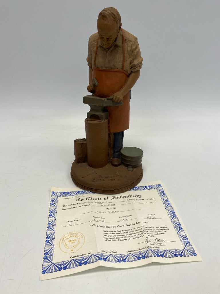 Tom Clarke Navy/Tan Rust Figurine