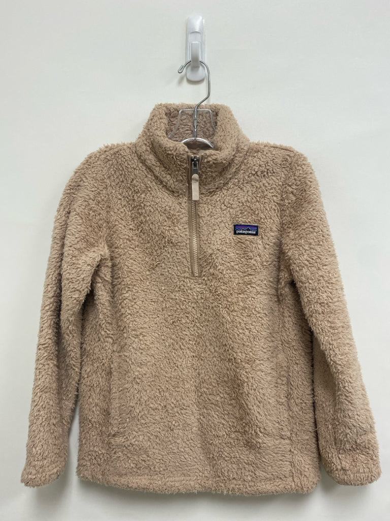 Patagonia SIZE 10 Beige Quarter Zip Sherpa Girl&
