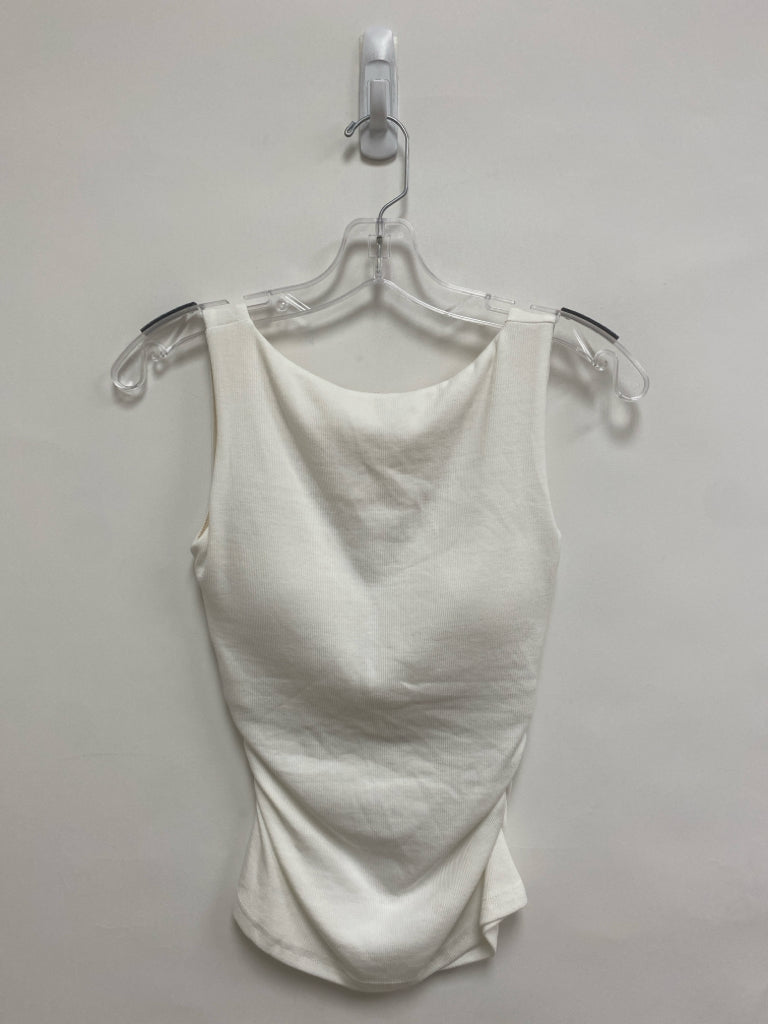 NWT Size XS White Ribbed Tank Athletic Top