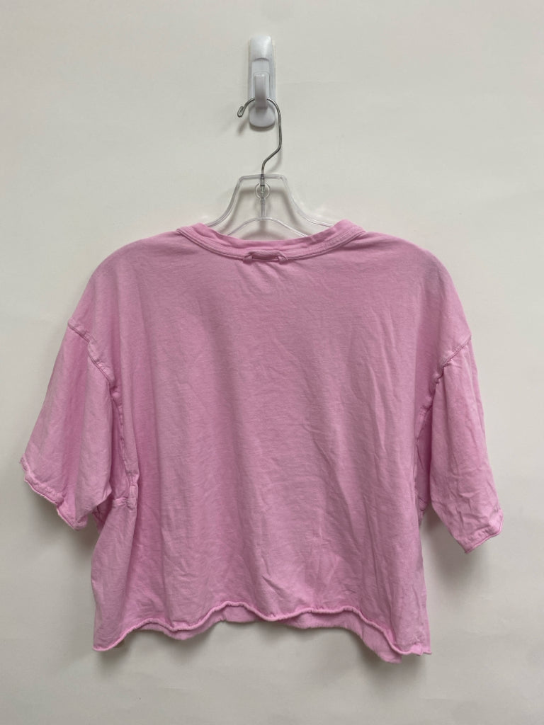 Free People Size S Pink Cropped Ladies Top