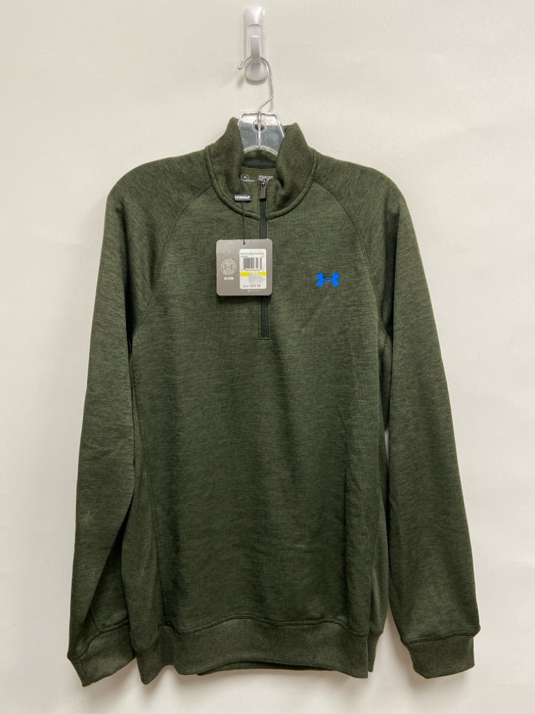 NWT Under Armour Size M Dark Green Quarter Zip Men&