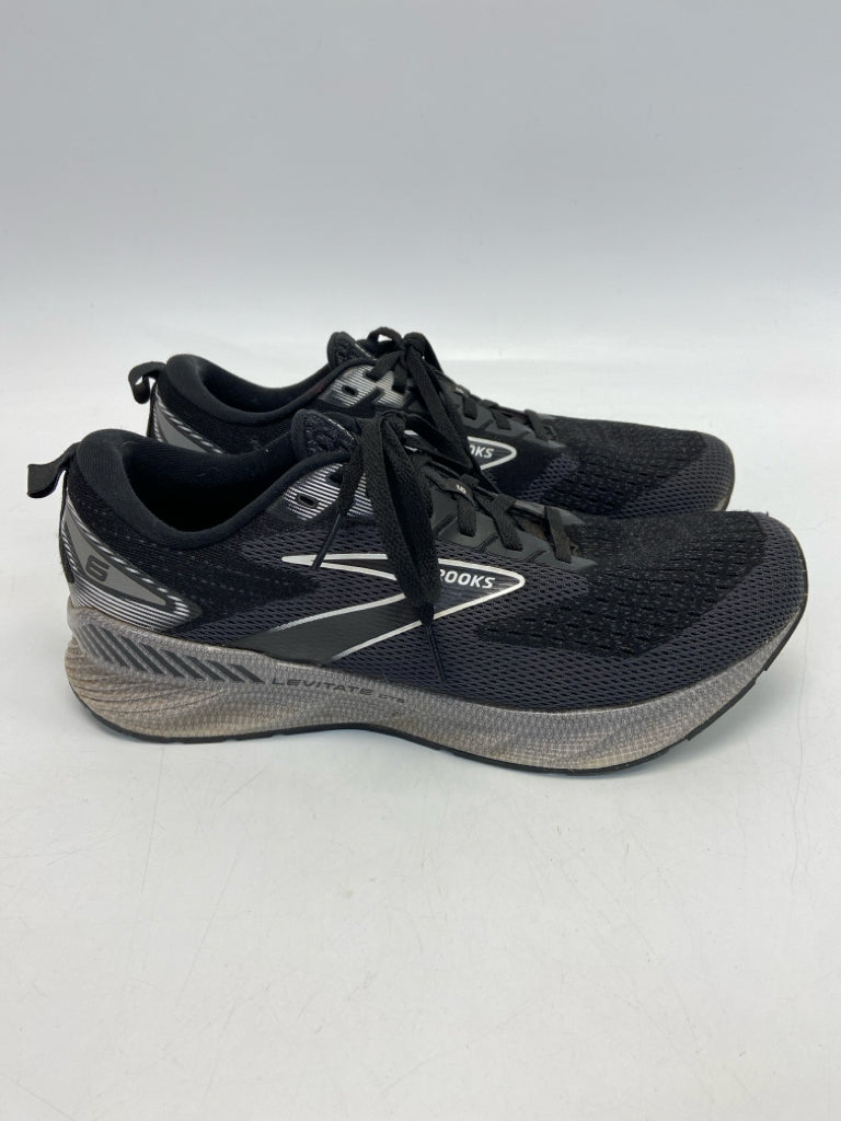 Brooks  Size 10 Black Gray Lace-up Sneakers