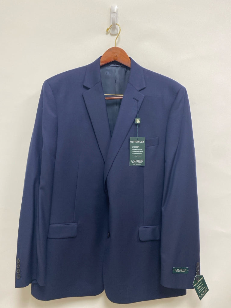 NWT Lauren Ralph Lauren Size 46L Navy Wool Blend Men&