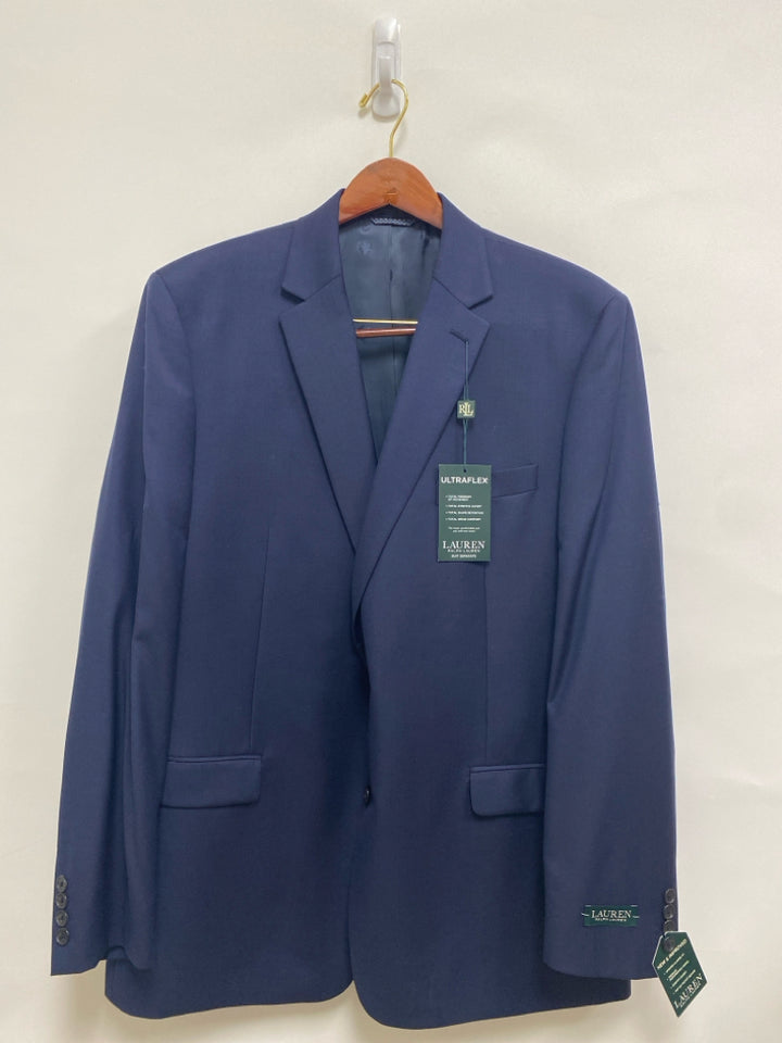 NWT Lauren Ralph Lauren Size 46L Navy Wool Blend Men&