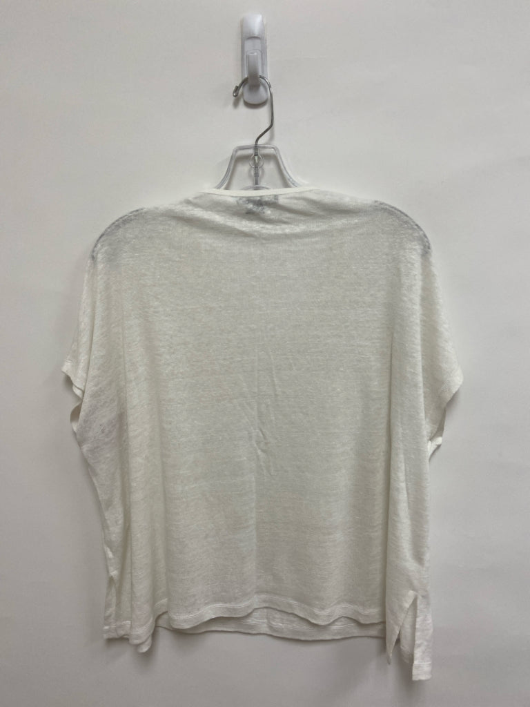 VINCE. Size XS Cream Sleeveless Linen Ladies Top