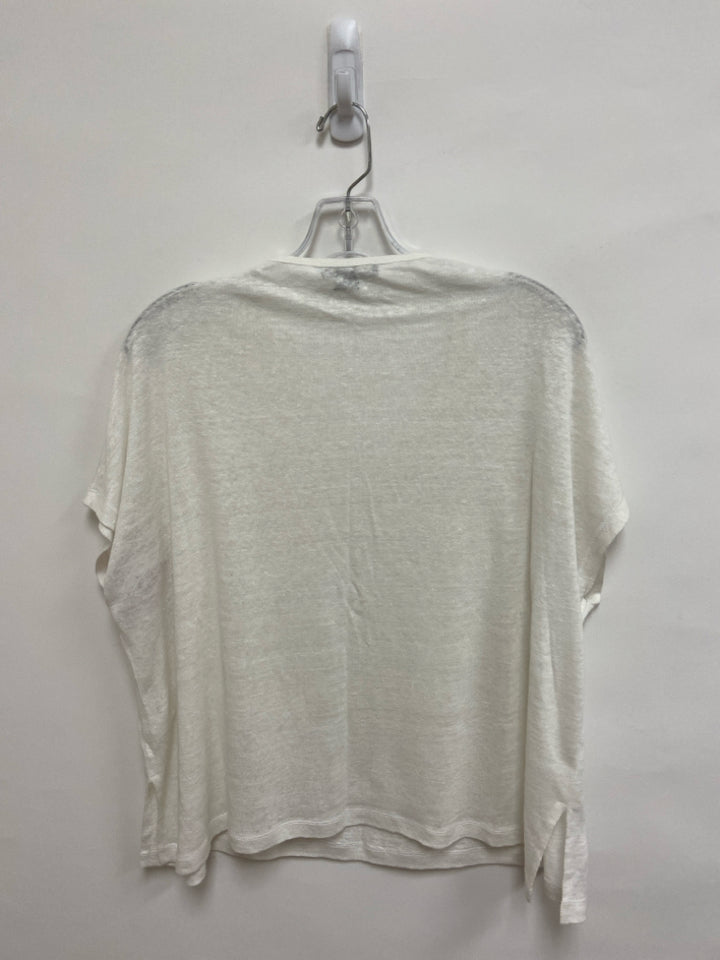 VINCE. Size XS Cream Sleeveless Linen Ladies Top