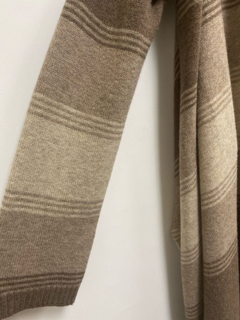 Eddie Bauer Size M Cream/Beige Mocha Drape Ladies Sweater