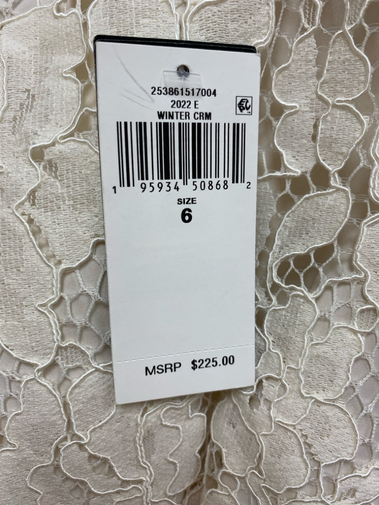 NWT Lauren Ralph Lauren Size 6 White Flowers Lace Ladies Dress