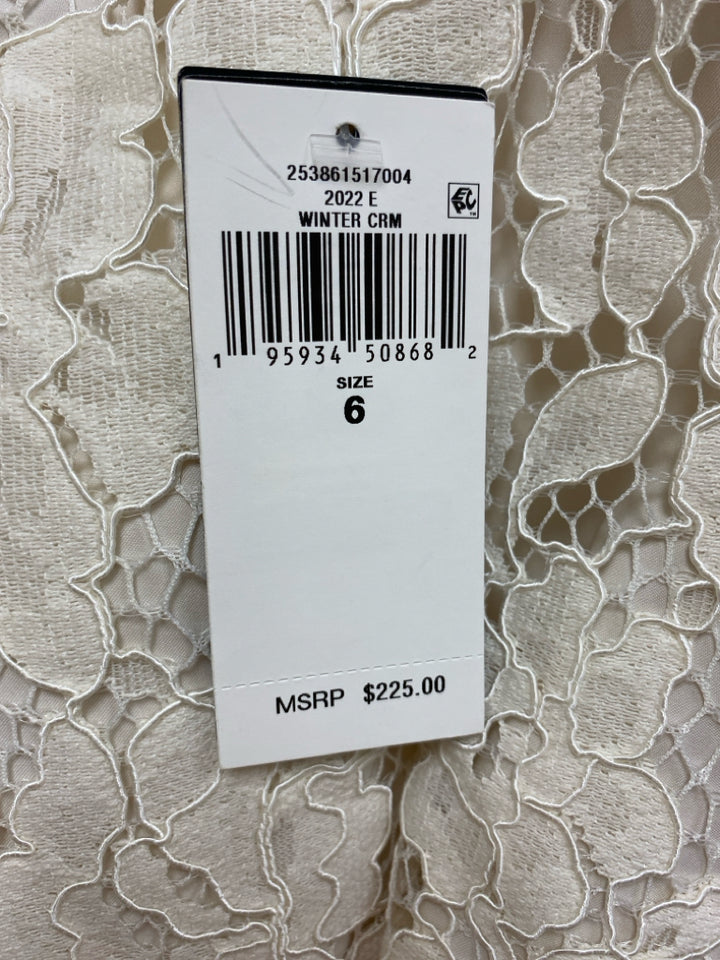 NWT Lauren Ralph Lauren Size 6 White Flowers Lace Ladies Dress
