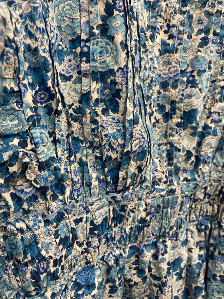 LoveShackFancy Size M Blue White Flowers Ladies Dress