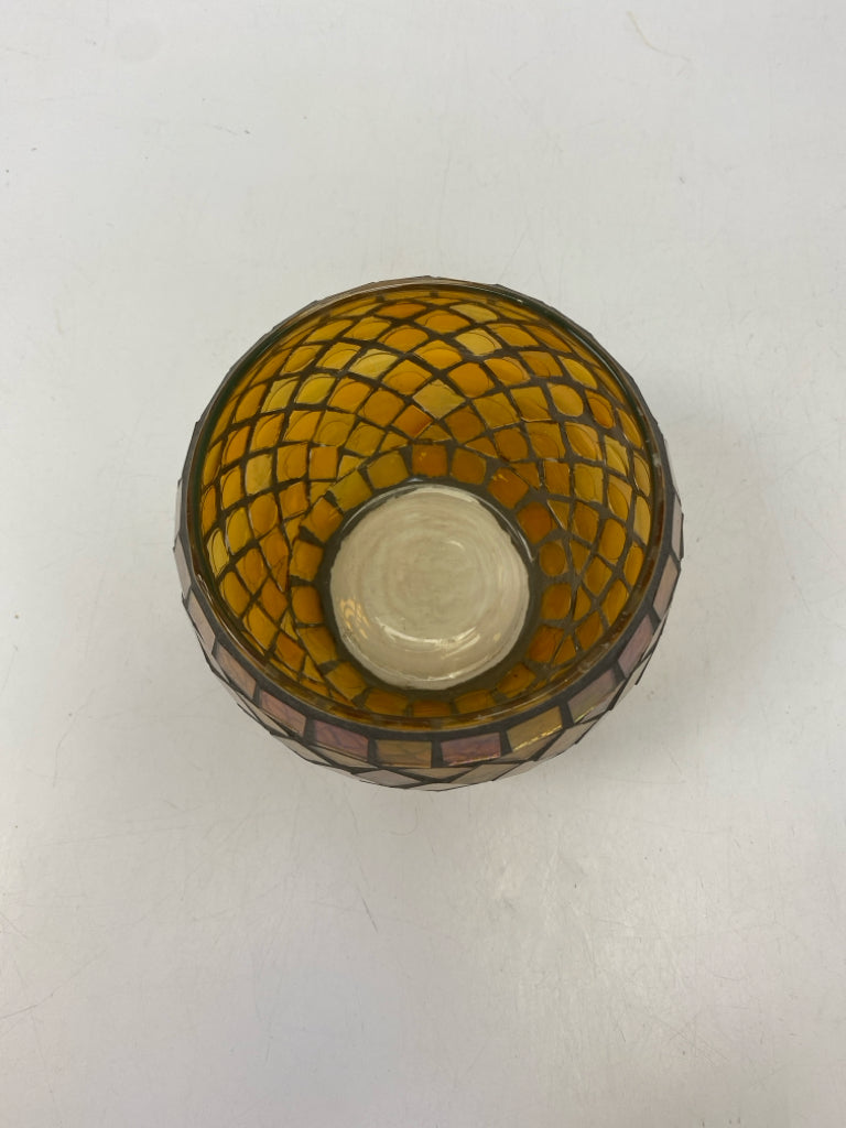 Amber Diamond Print Candleholder(s)