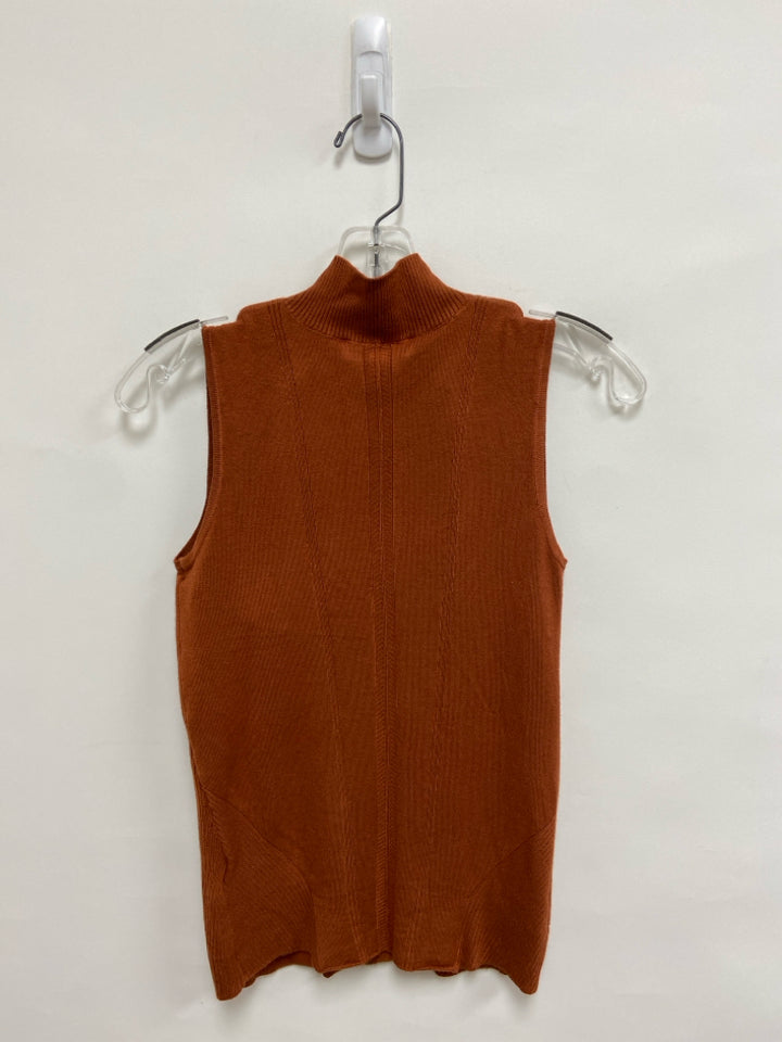 NWT philosophy Size S Burnt Orange Sleeveless Ladies Sweater