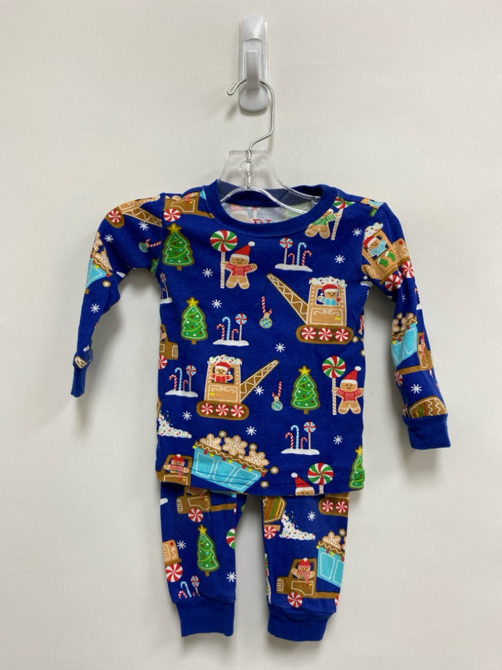 The Place SIZE 9-12M Blue/Tan Multi Color Gingerbread Boy&