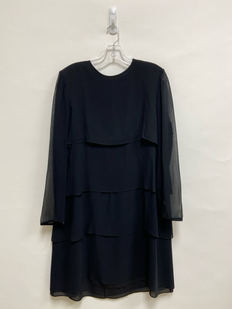 Size 12 Black Long Sleeve Silk Ladies Dress