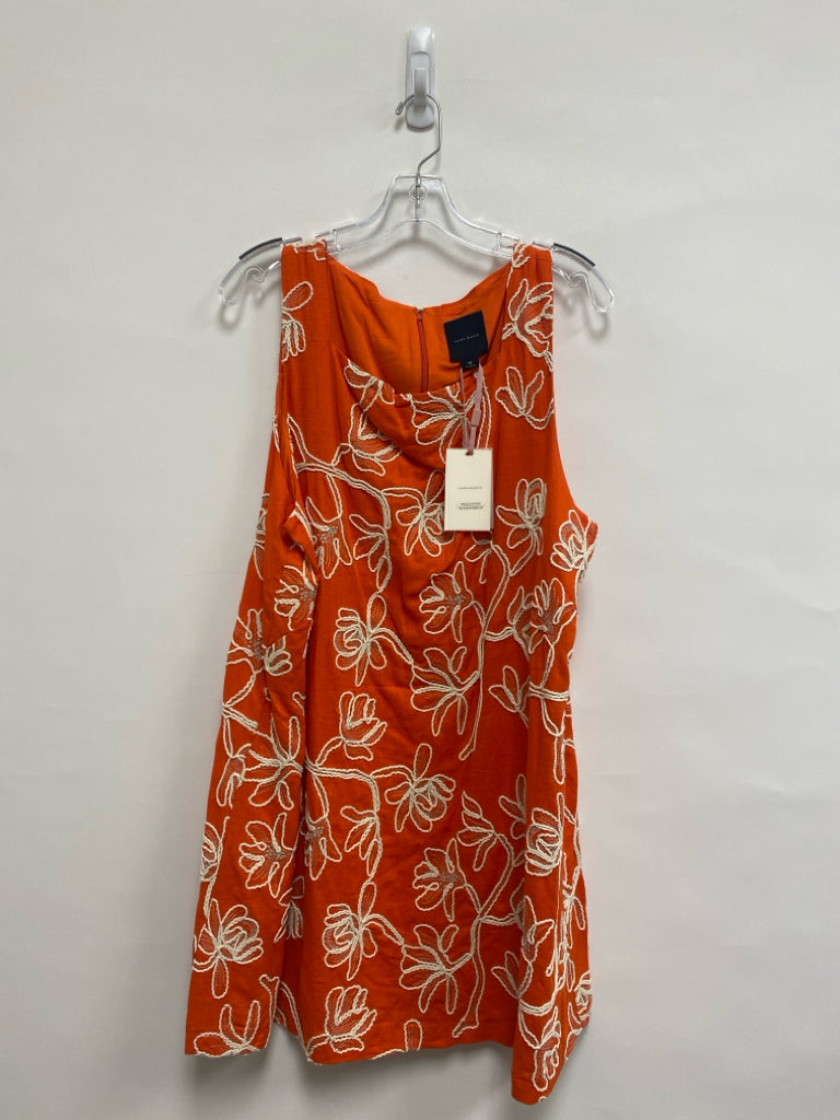 NWT Alex Marie  SIZE  18 Orange Cream Embroidered Sleeveless Plus Size Dress