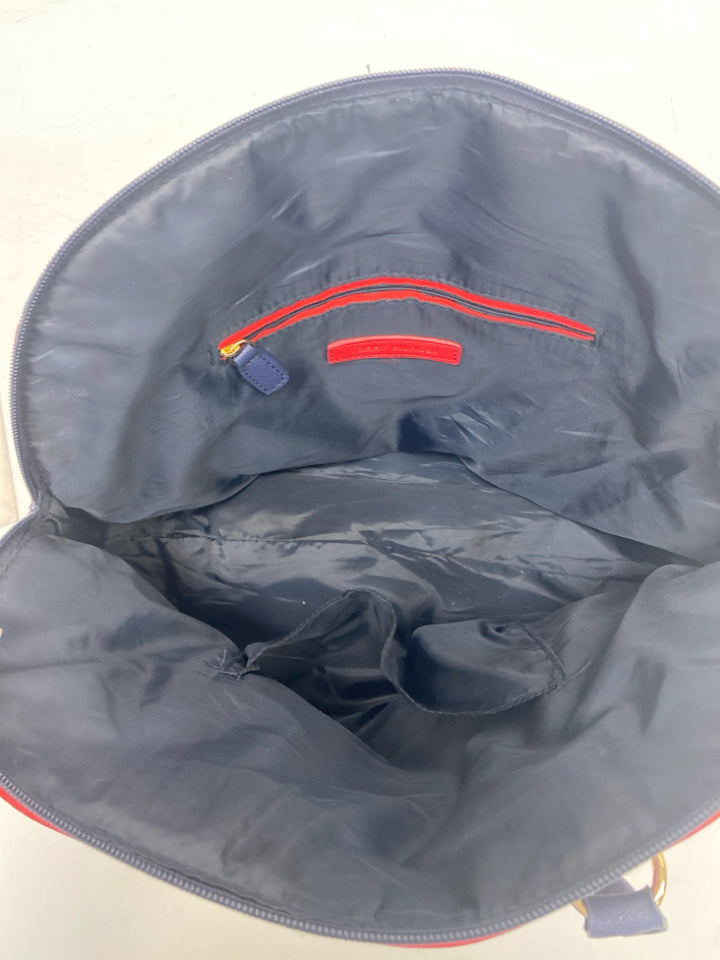 Tommy Hilfiger Red Navy Stripe(s) Handbag