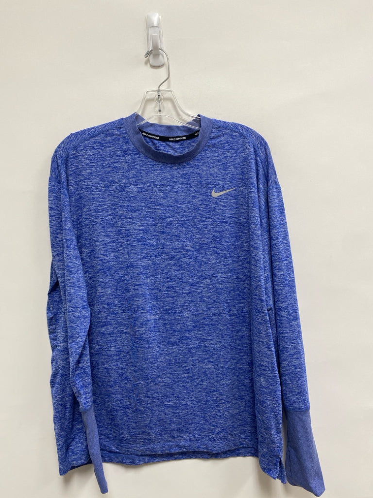 Nike Size XL Blue/White Mottled Long Sleeve Tee Men&