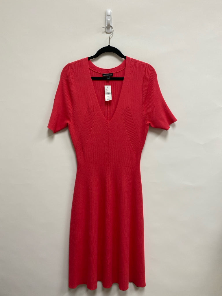 NWT Lane Bryant  SIZE  14/16 Coral Ribbed Short Sleeve Knit Plus Size Dress