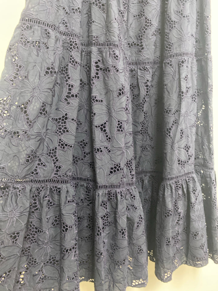 Size 6 Navy Eyelet Ladies Skirt