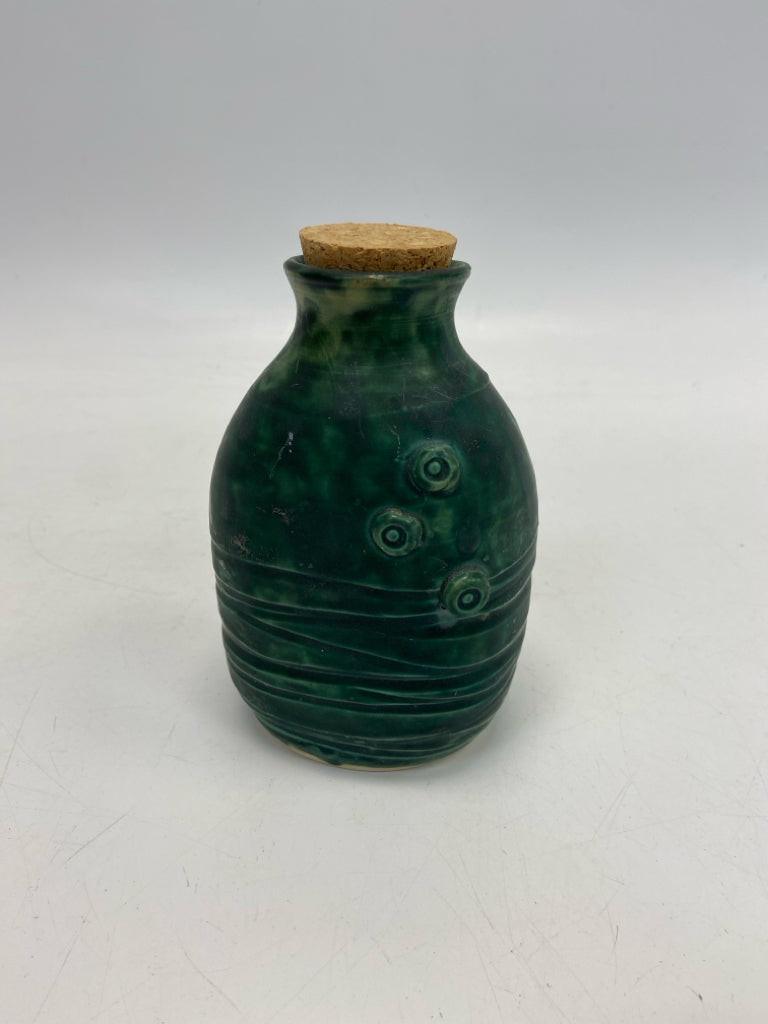 Dark Green Pottery
