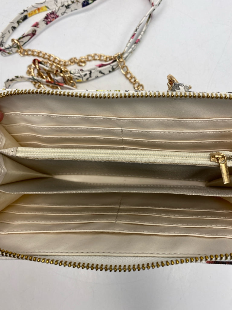White Multi-Color Flower(s) Crossbody