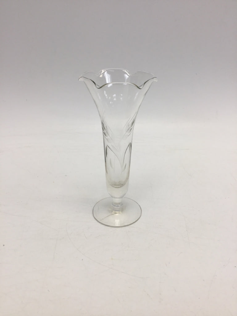Clear Wheat Galvanized Metal Vase