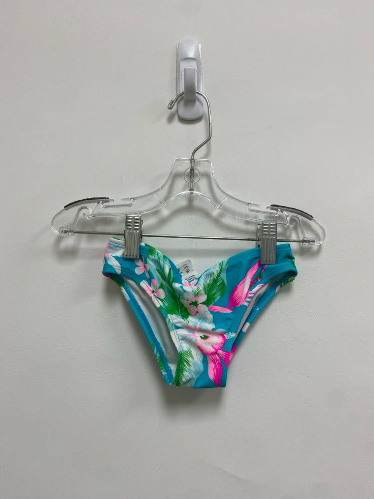 Kanu SIZE 4 Turq/Wht Pink/Green Tropical Girl&
