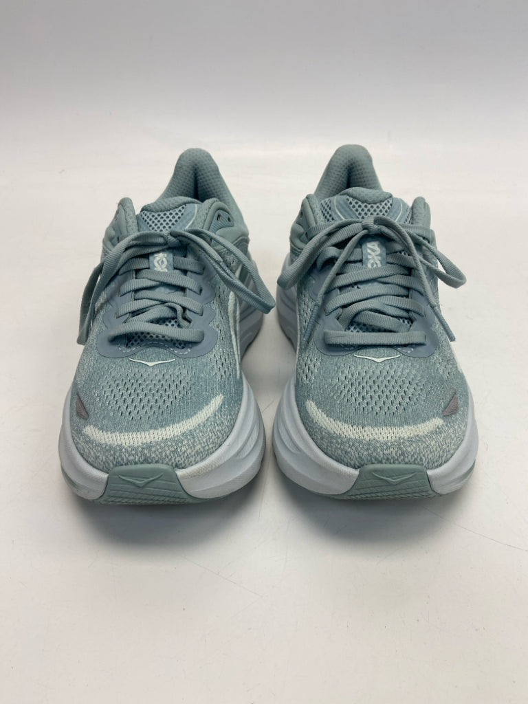 Hoka  Size 6.5 Mint Green Lace-up Sneakers