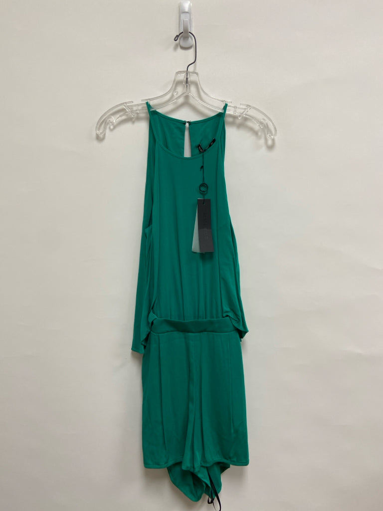 NWT Black Halo Size XS Green Sleeveless Ladies Romper