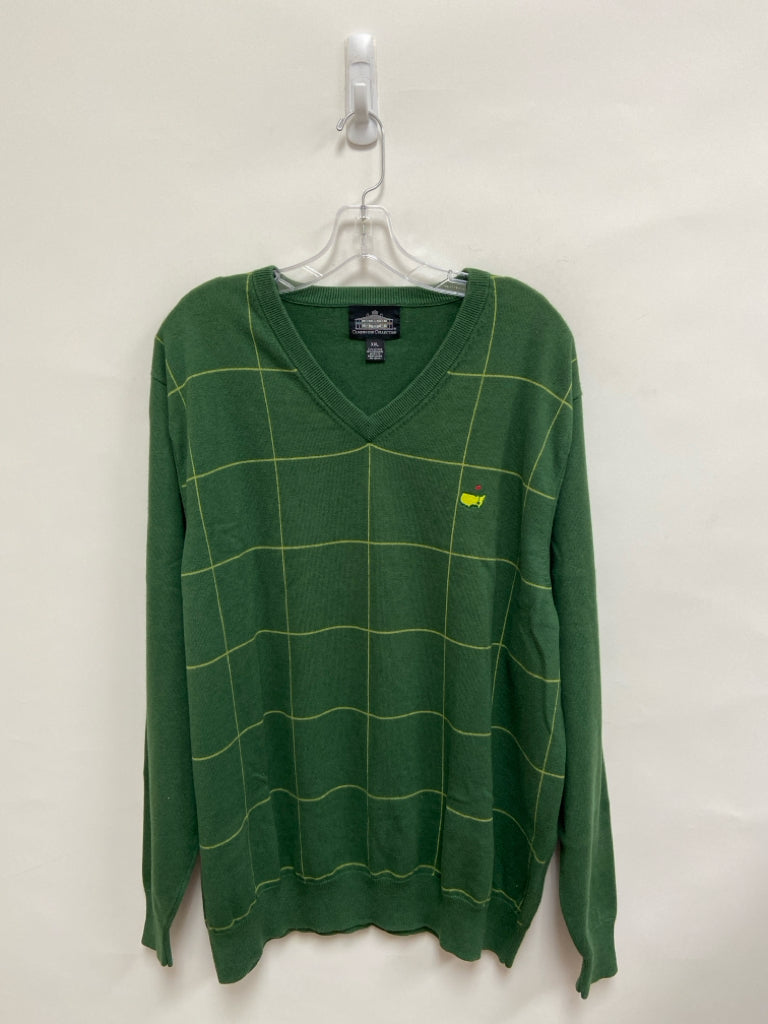 Size XXL Green Yellow Windowpane Men&