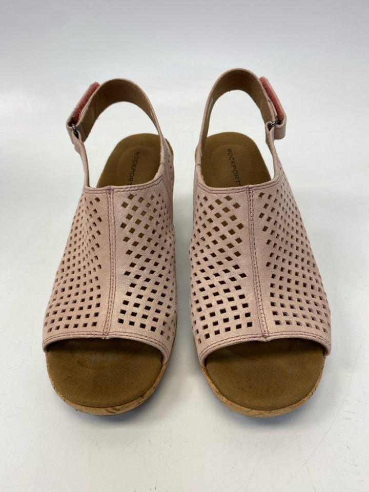 Rockport  Size 7.5 Pink Perforated Sandals