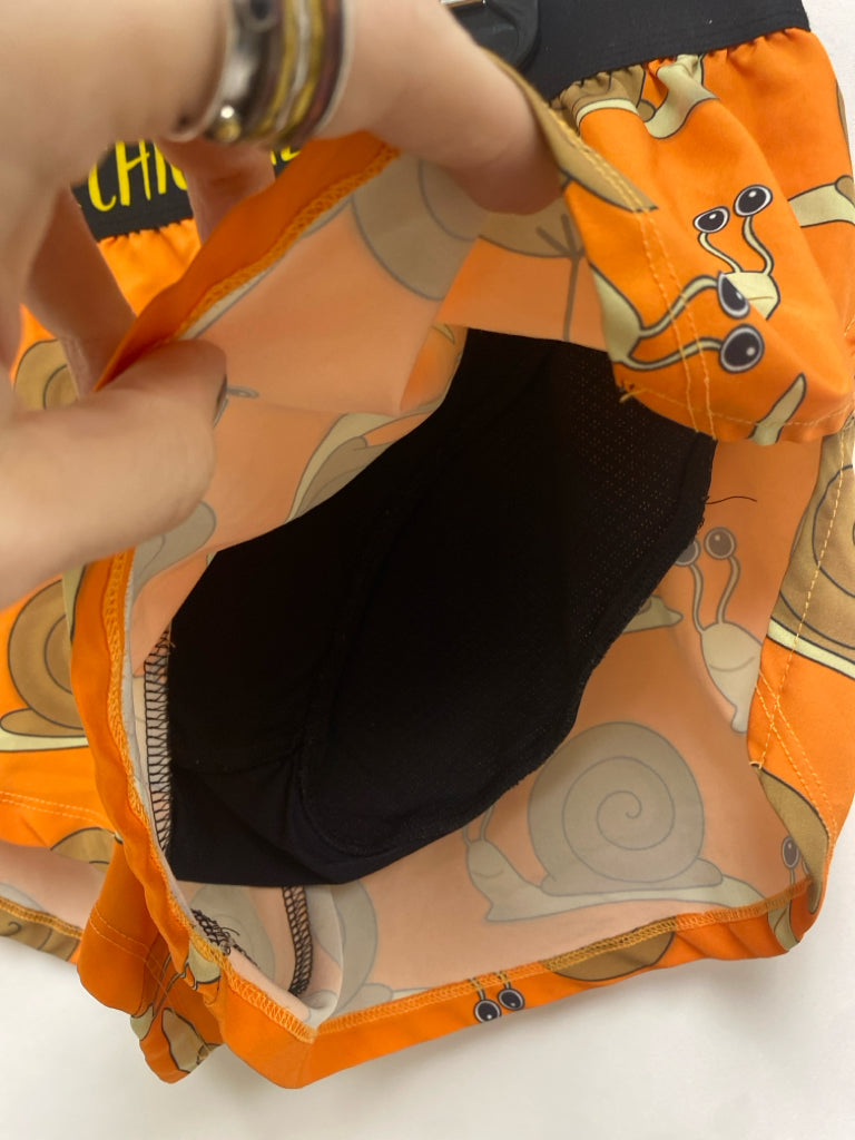 Size S Orange Brown Athletic Shorts