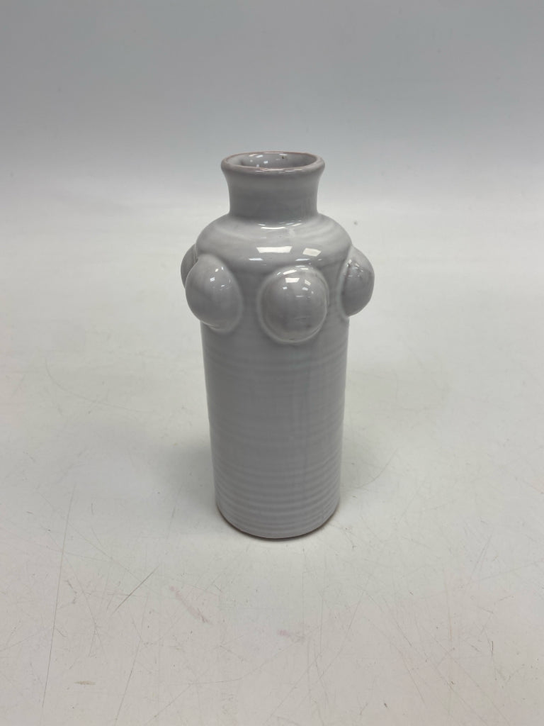 Mudpie White Dots Ceramic Vase