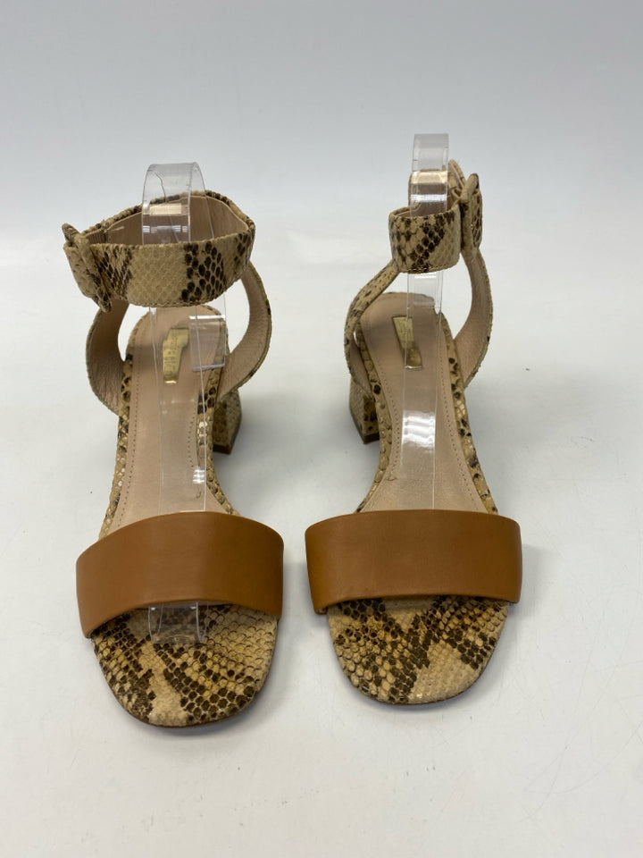Size 9.5 Brown Snakeprint Sandals