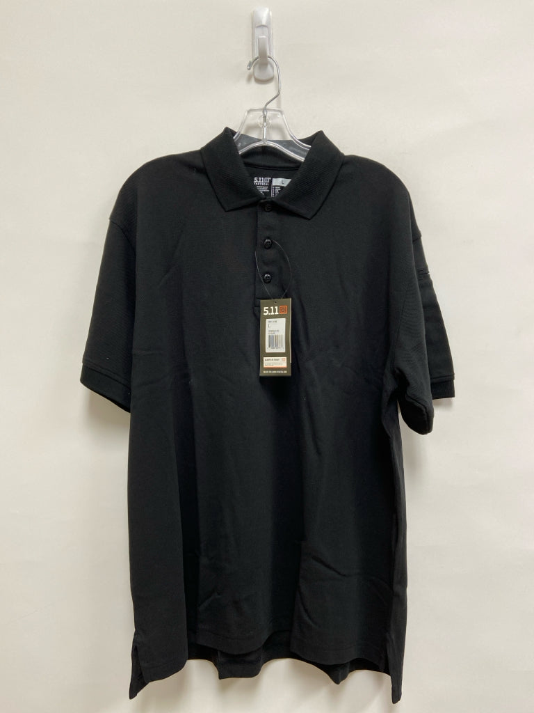 NWT 5.11 Tactical Size L Black Polo Men&