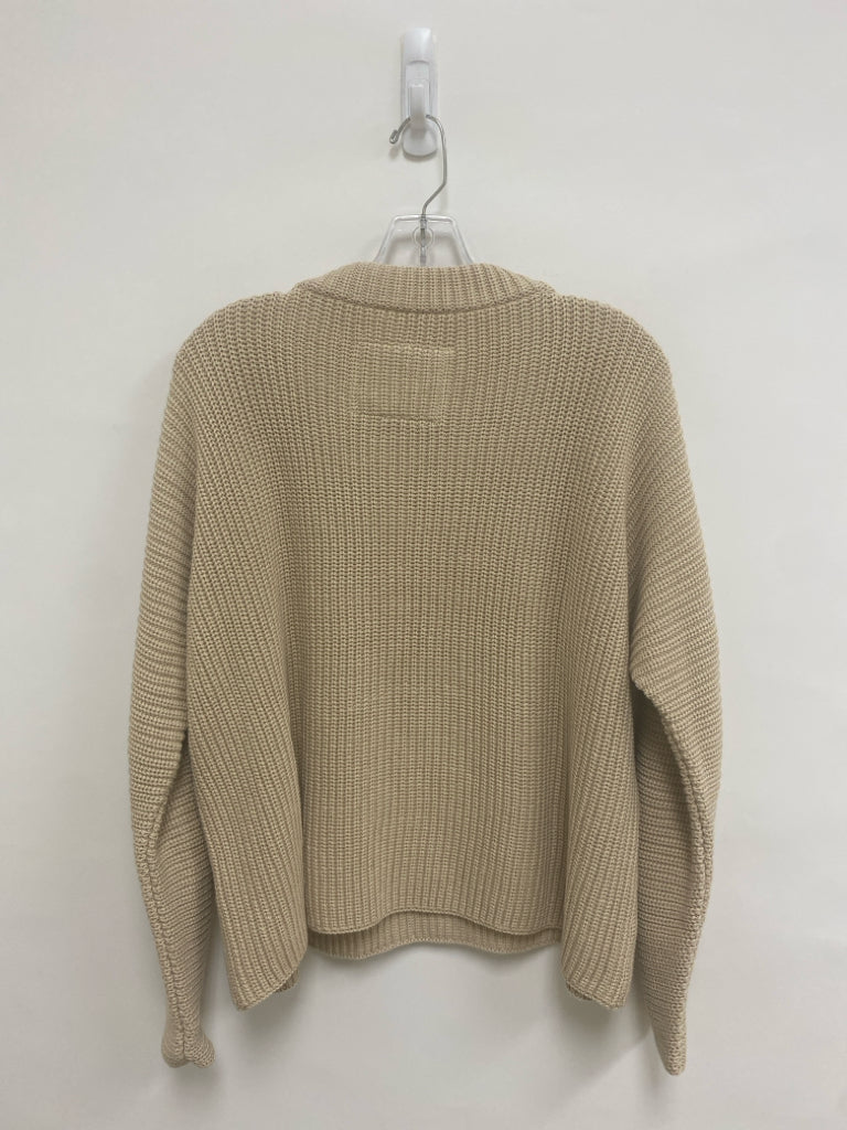 Frank &amp; Eileen Size S Tan Pullover Cotton Ladies Sweater