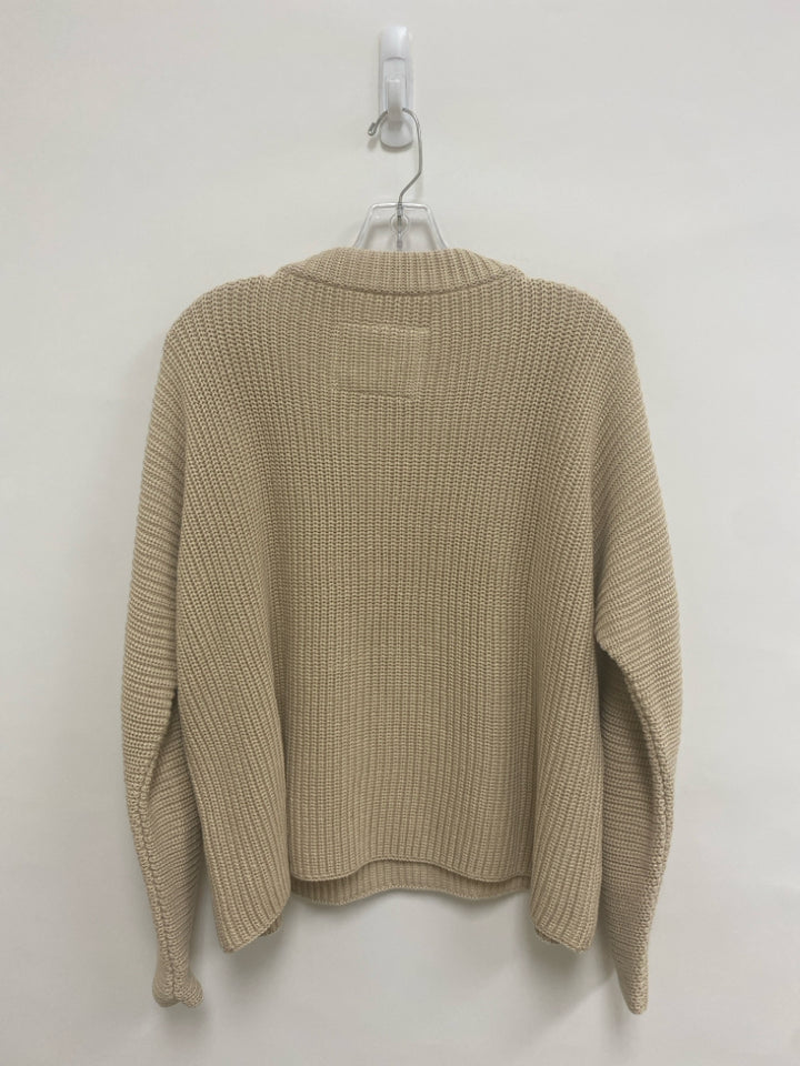 Frank &amp; Eileen Size S Tan Pullover Cotton Ladies Sweater