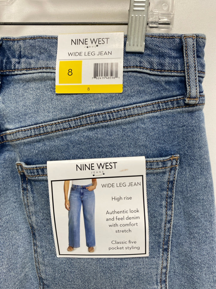 NWT Nine West Size 8 Blue Denim Ladies Jeans